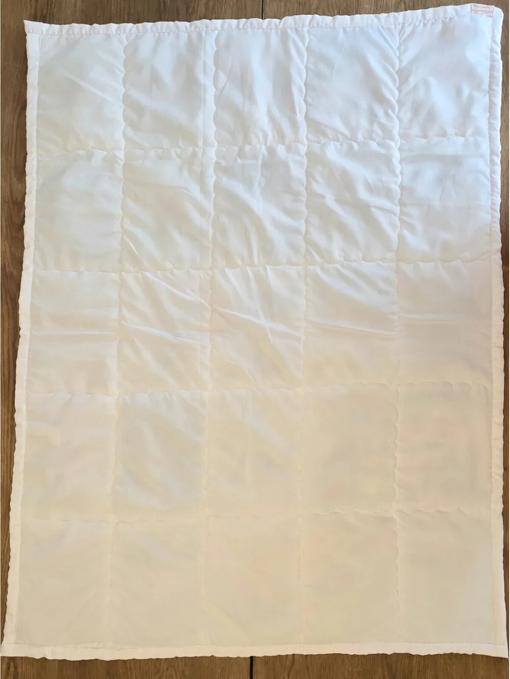 Vintage Handmade Phonics Alphabet Baby Quilt 34x44 Retro Nursery Blanket